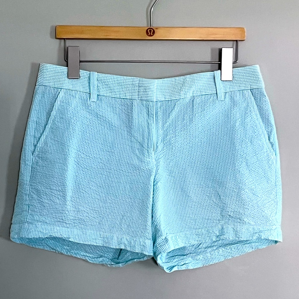 J CREW | 8 | SEERSUCKER | 4.5” inseam